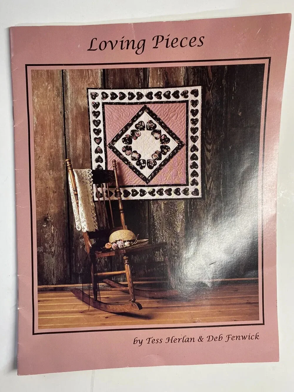 Loving Pieces Quilt Booklet Pattern Pieces Heart Kit Plastic Quilting Templates